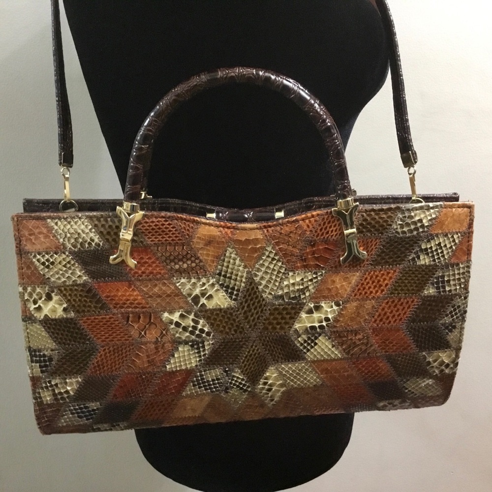 Vintage Exotic Reptile Leather Purse Made in England 🏴󠁧󠁢󠁥󠁮󠁧󠁿